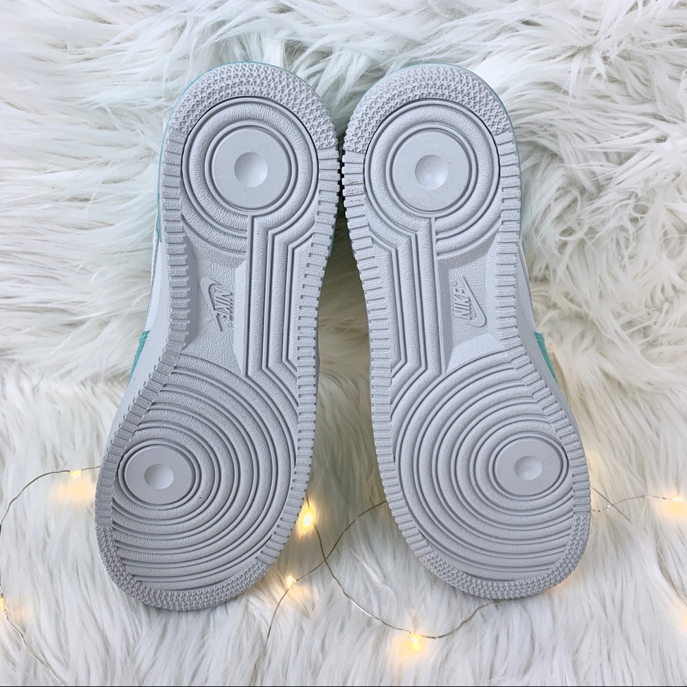 New Nike Air Force 1 Tiffany Teal and Grey - Picture 5 of 9